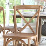 Advantage X-Back Chair with Hand Stained Medium White Grain Finish
