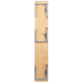 Amara 72'' x 12'' x 12'' Birchwood Bar Top Riser with Silver Legs