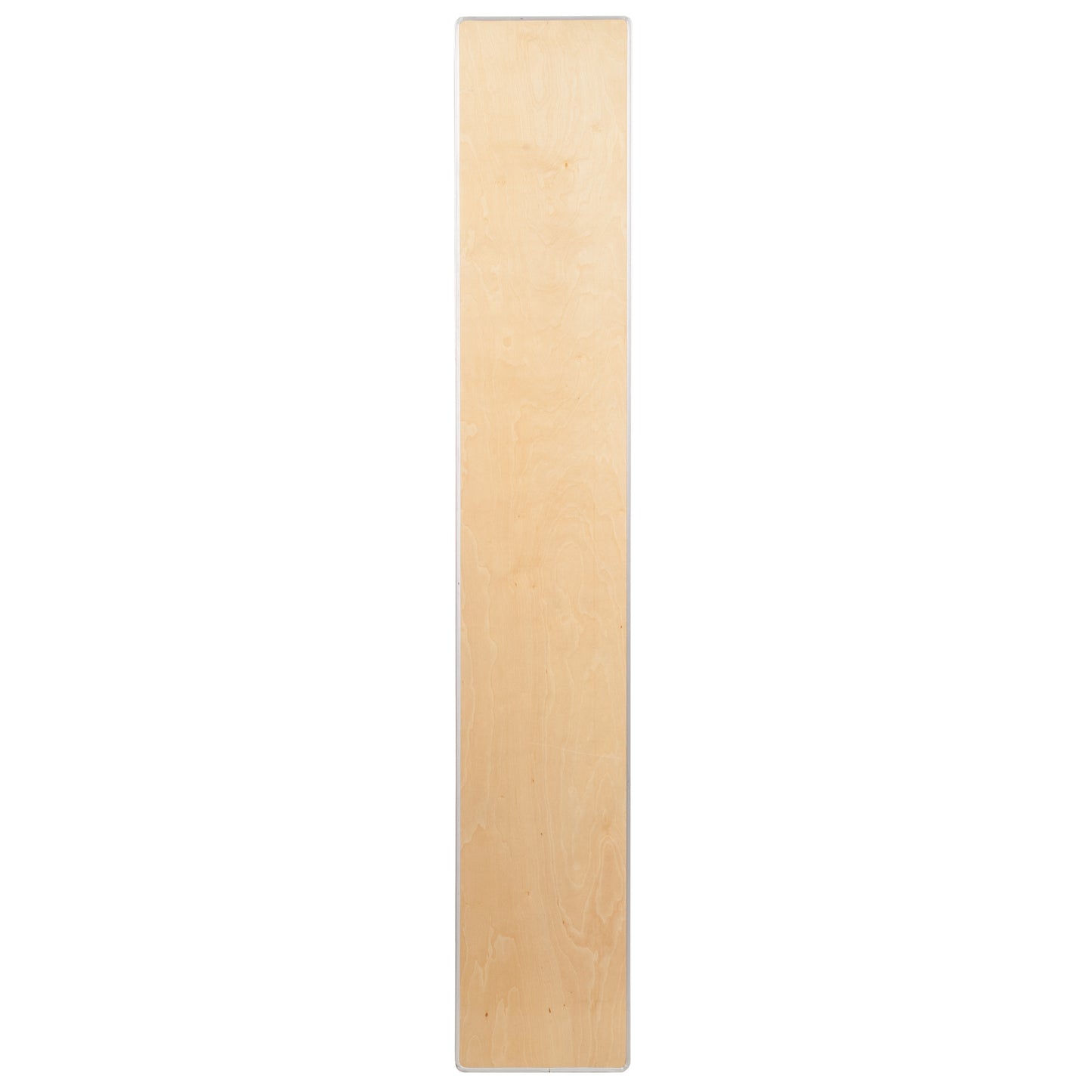 Amara 72'' x 12'' x 12'' Birchwood Bar Top Riser with Silver Legs