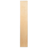 Amara 72'' x 12'' x 12'' Birchwood Bar Top Riser with Silver Legs