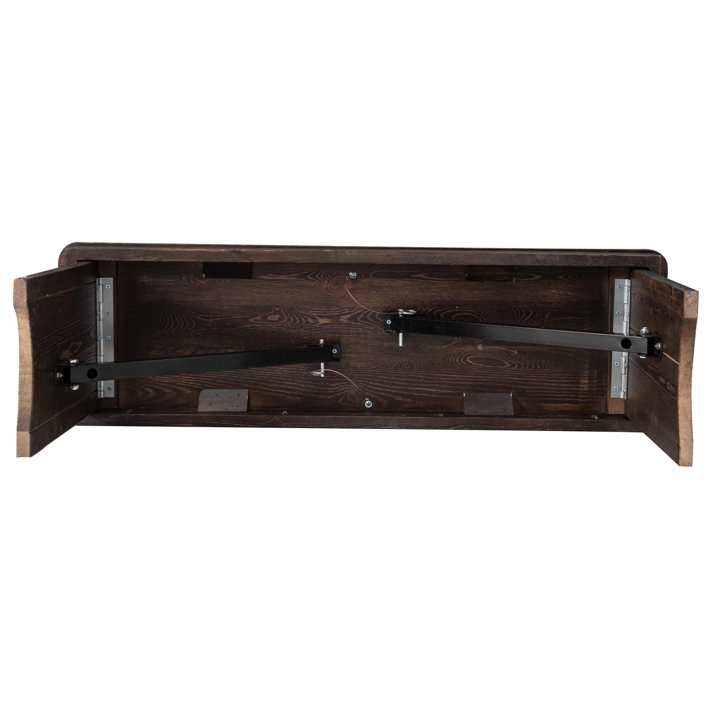 HERCULES 40'' x 12'' Mahogany Solid Pine Folding Farm Bench