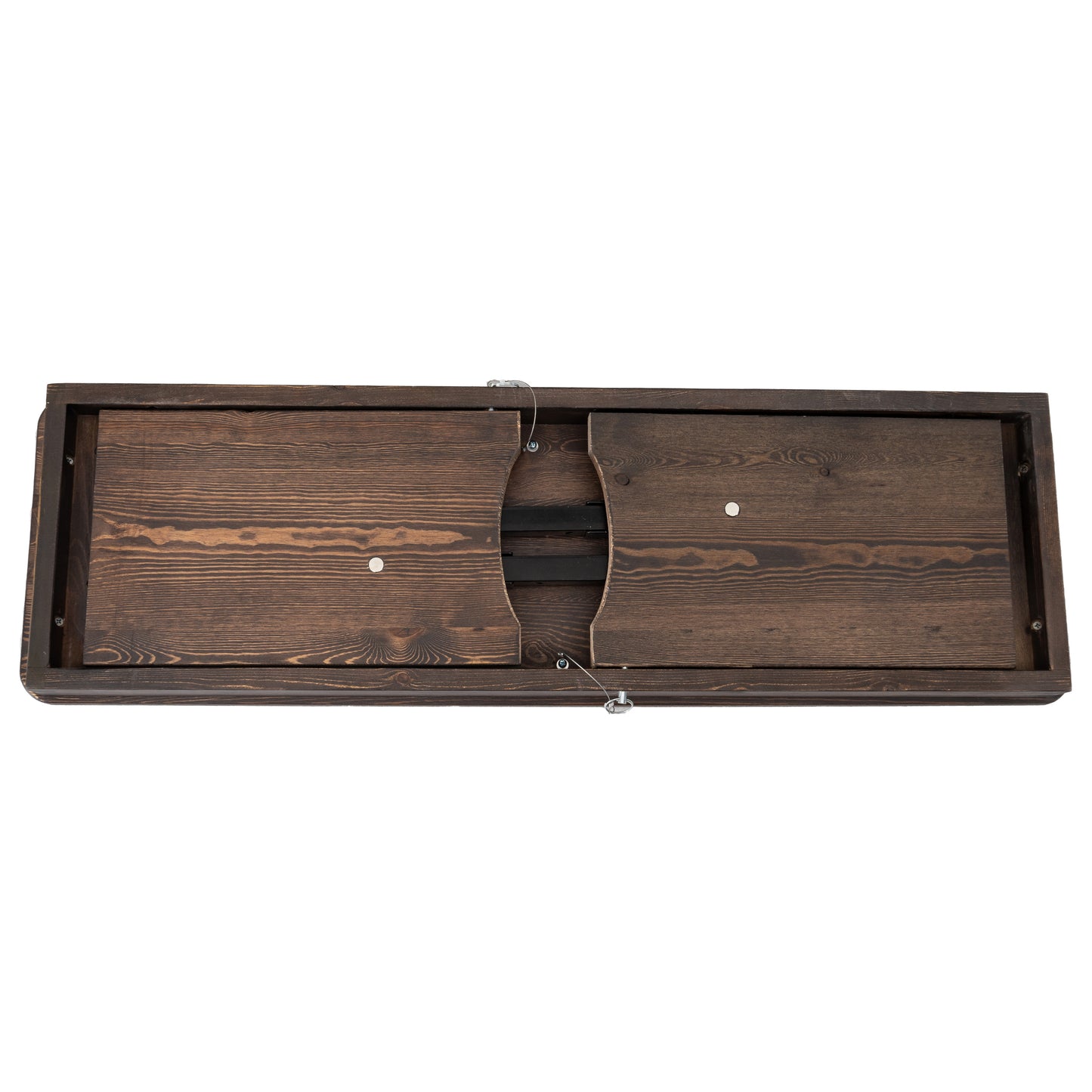 HERCULES 40'' x 12'' Mahogany Solid Pine Folding Farm Bench