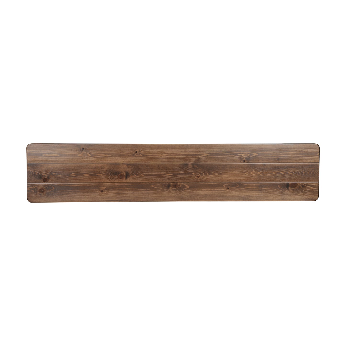 HERCULES 60" x 12" Antique Rustic Commercial Antique Solid Pine Farmhouse Folding Bench with Foldable Locking Legs