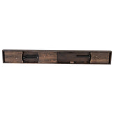HERCULES 8' x 12" Antique Rustic Mahogany Solid Pine Folding Farm Bench with 3 Legs