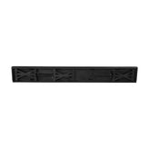 HERCULES 8' x 12'' Black Wash Commercial Antique Solid Pine Farmhouse Folding Bench with Foldable Locking X-Legs