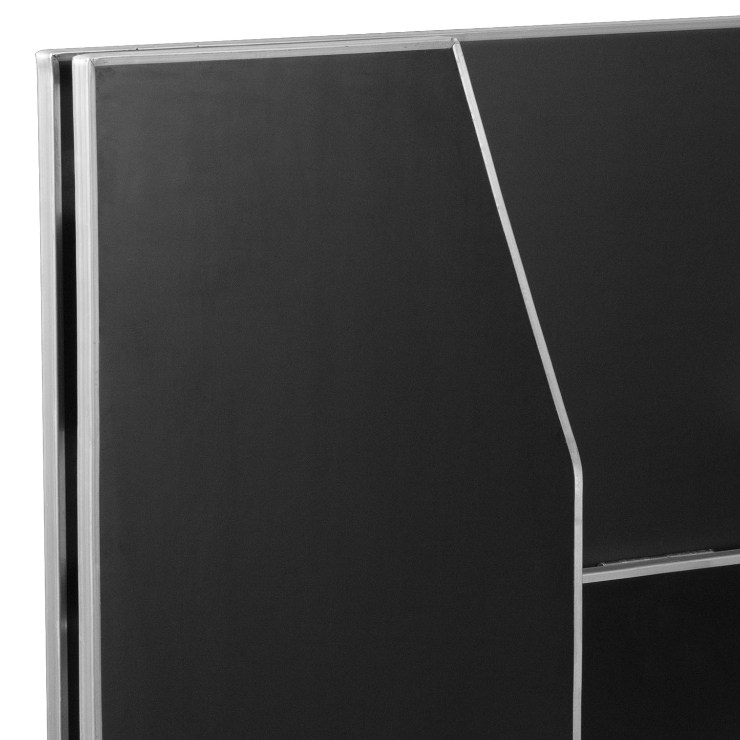 Amara 4' Black Laminate Foldable Bar - Portable Event Bar