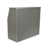 Amara 4' Slate Gray Laminate Foldable Bar - Portable Event Bar