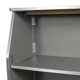 Amara 4' Slate Gray Laminate Foldable Bar - Portable Event Bar