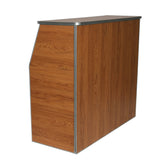 Amara 4' Maple Woodgrain Laminate Foldable Bar - Portable Event Bar