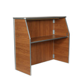 Amara 4' Maple Woodgrain Laminate Foldable Bar - Portable Event Bar