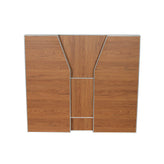 Amara 4' Maple Woodgrain Laminate Foldable Bar - Portable Event Bar