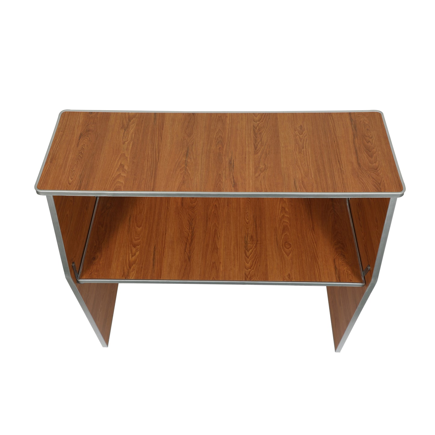 Amara 4' Maple Woodgrain Laminate Foldable Bar - Portable Event Bar