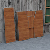 Amara 4' Maple Woodgrain Laminate Foldable Bar - Portable Event Bar