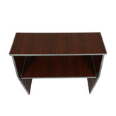 Amara 4' Walnut Woodgrain Laminate Foldable Bar - Portable Event Bar