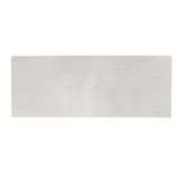 HERCULES 9' x 40" Rectangular Antique Rustic White Solid Pine Folding Farm Table with X Legs