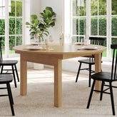 HERCULES 60" Round Light Natural Commercial Farmhouse Folding Table, Antique Rustic Solid Pine Dining Room Table with Foldable Locking Legs