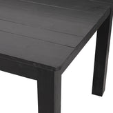 HERCULES 60" x 38" Rectangular Black Wash Solid Pine Farm Dining Table