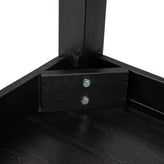 HERCULES 60" x 38" Rectangular Black Wash Solid Pine Farm Dining Table