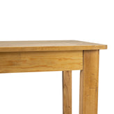 HERCULES 60" x 38" Rectangular Light Natural Solid Pine Farm Dining Table