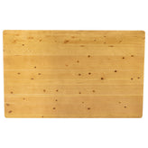 HERCULES 60" x 38" Rectangular Light Natural Solid Pine Farm Dining Table