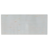 HERCULES 8' x 40" Rectangular Antique Rustic White Solid Pine Folding Farm Table with X Legs