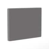 Hugo Twin Headboard with 2 Power Outlets, 1 USB and 1 USB Type-C Port with Faux Linen Upholstery and Dual Hanging Options in Gray