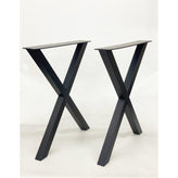 XT24 X Shaped Black Table Bases