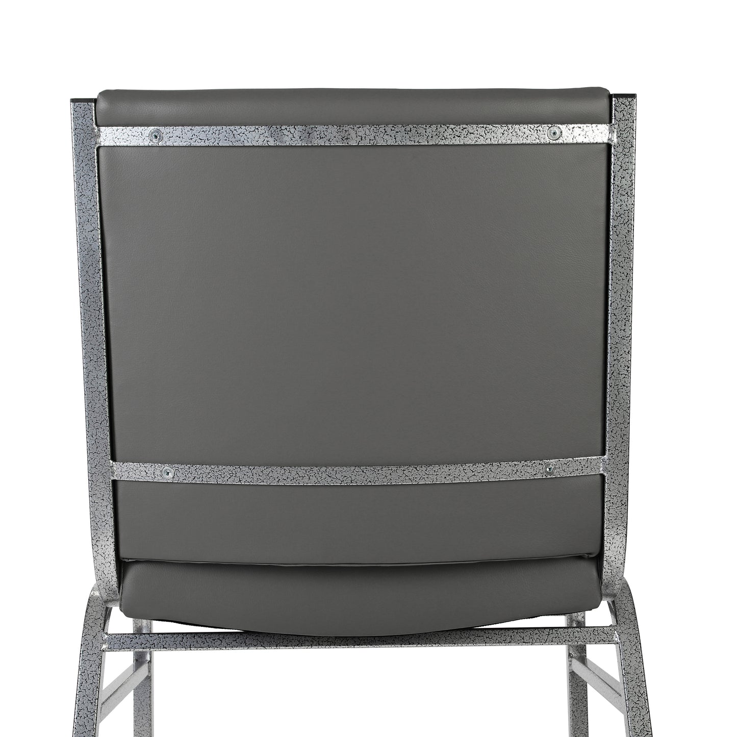 HERCULES Heavy Duty Gray Vinyl Stack Chair