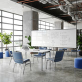 HERCULES Heavy Duty Navy Vinyl Stack Chair