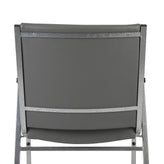 HERCULES Heavy Duty Gray Vinyl Stack Chair with Arms