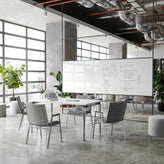 HERCULES Heavy Duty Gray Vinyl Stack Chair with Arms