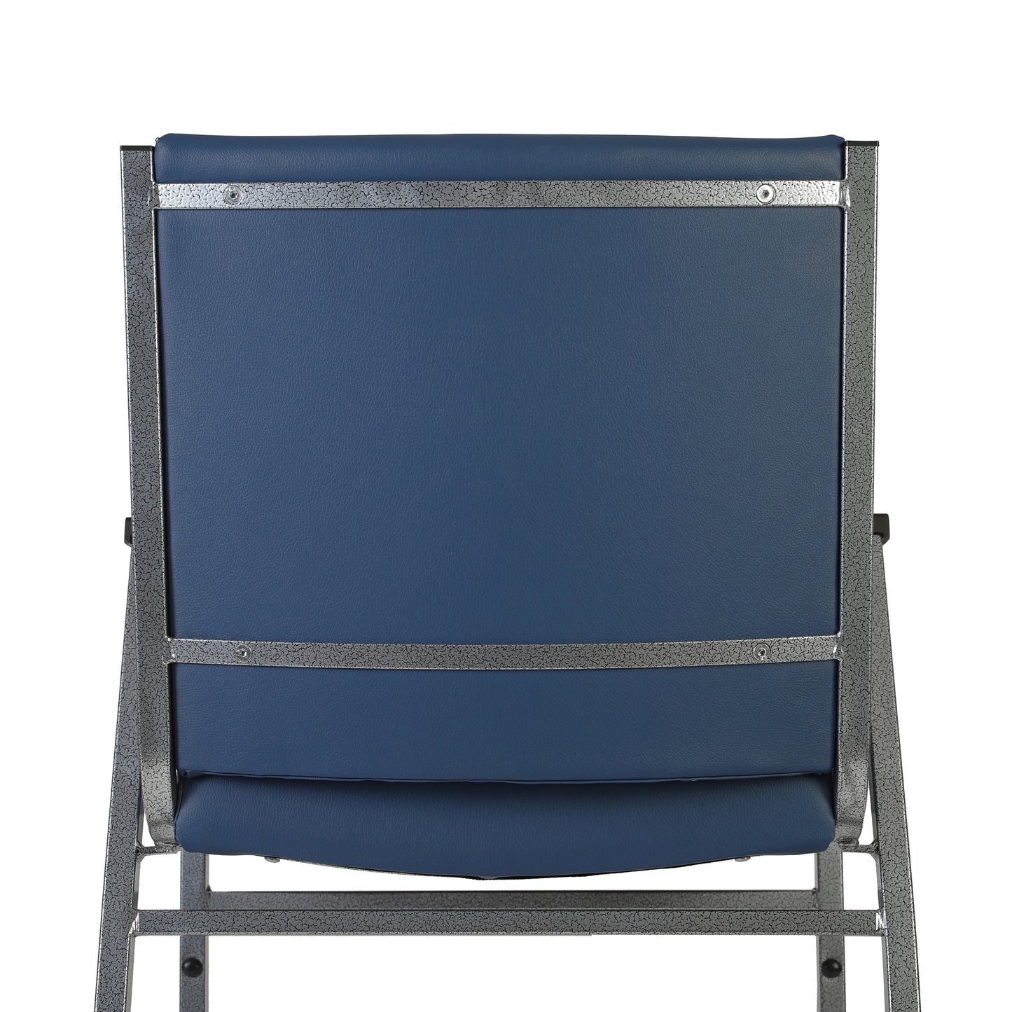 HERCULES Heavy Duty Navy Vinyl Stack Chair with Arms