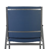 HERCULES Heavy Duty Navy Vinyl Stack Chair with Arms