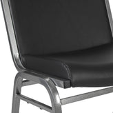 HERCULES Big & Tall 1000 lb. Rated Black Vinyl Stack Chair