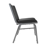 HERCULES Big & Tall 1000 lb. Rated Black Vinyl Stack Chair
