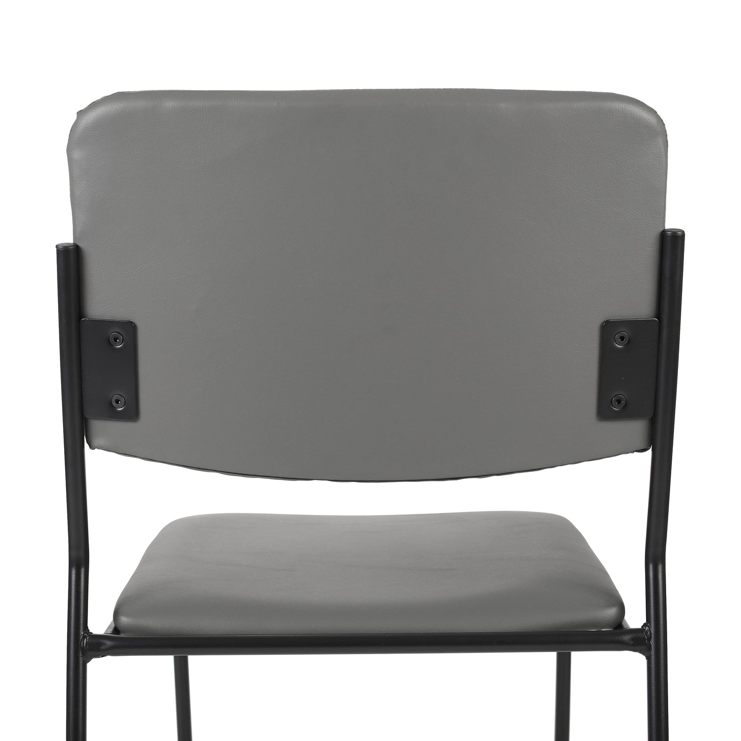 HERCULES 500 lb. Capacity High Density Gray Vinyl Stacking Chair with Sled Base