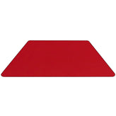Wren 22.5''W x 45''L Trapezoid Red HP Laminate Activity Table - Height Adjustable Short Legs
