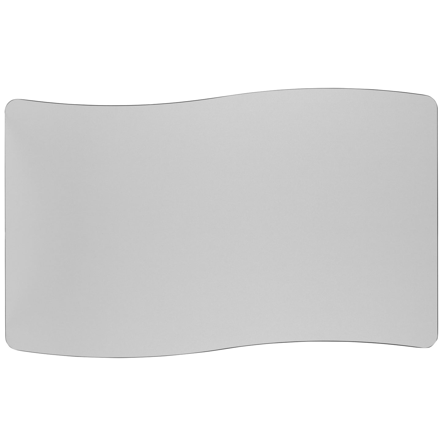 Wren Mobile 28"W x 47.5"L Rectangle Wave Flexible Collaborative Grey Laminate Activity Table-Standard Height Adjust Legs