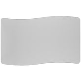 Wren 28"W x 47.5"L Rectangular Wave Flexible Collaborative Grey Thermal Laminate Activity Table-Standard Height Adjust Legs