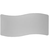Wren 26"W x 60"L Rectangular Wave Flexible Collaborative Grey Thermal Laminate Activity Table - Height Adjustable Short Legs
