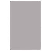 Wren 30''W x 72''L Rectangular Grey Thermal Laminate Activity Table - Height Adjustable Short Legs