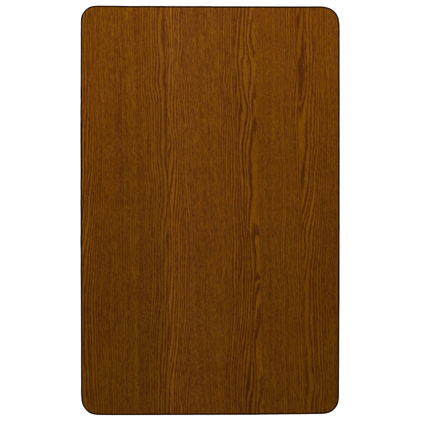 Wren Mobile 36''W x 72''L Rectangular Oak HP Laminate Activity Table - Height Adjustable Short Legs