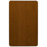 Wren Mobile 36''W x 72''L Rectangular Oak HP Laminate Activity Table - Height Adjustable Short Legs