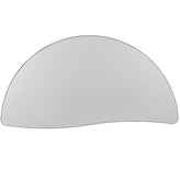 Wren 47.5" Half Circle Wave Flexible Collaborative Grey Thermal Laminate Activity Table - Standard Height Adjustable Legs
