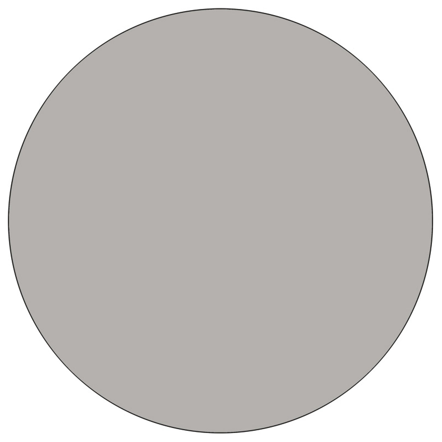 Wren 48'' Round Grey HP Laminate Activity Table - Standard Height Adjustable Legs