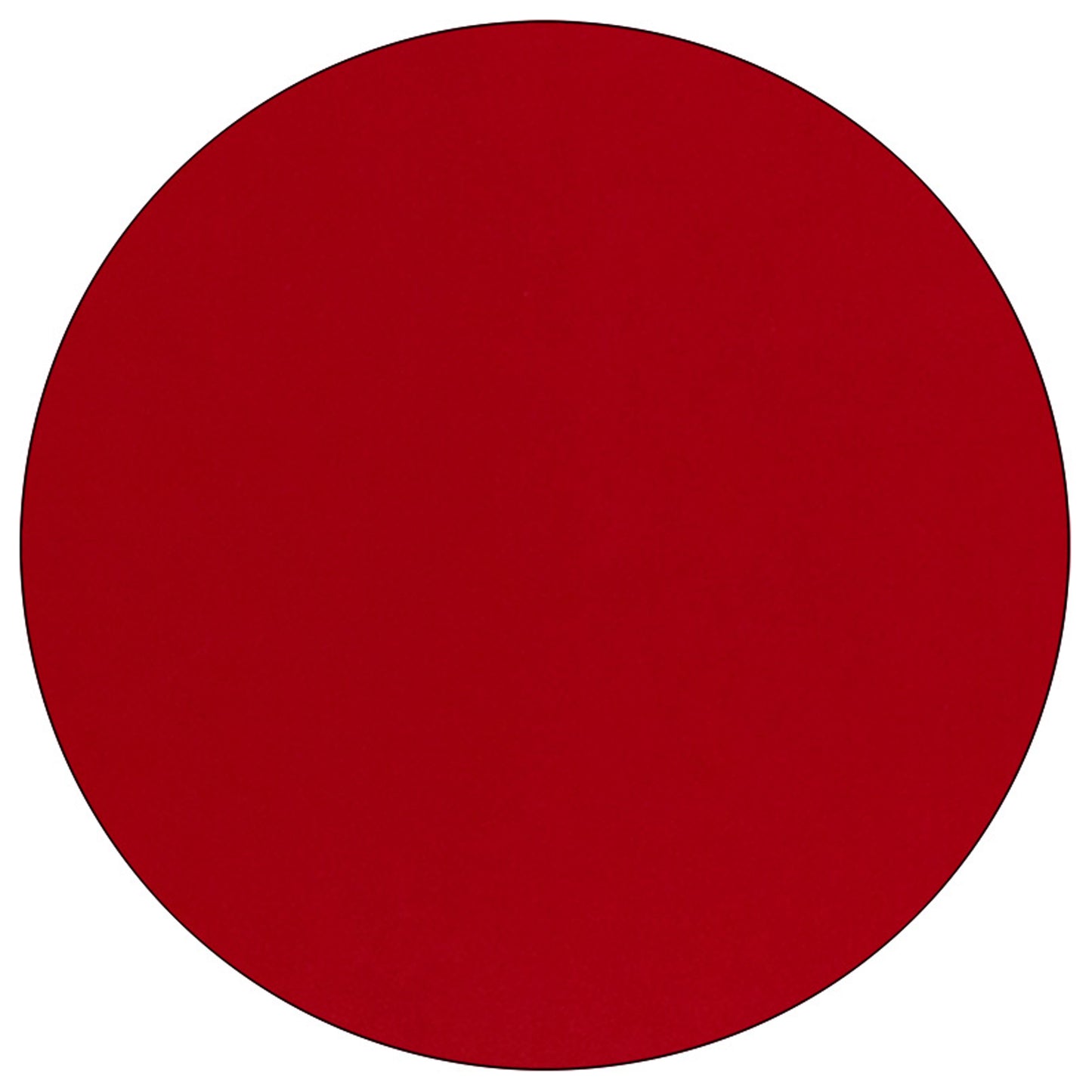 Wren 48'' Round Red Thermal Laminate Activity Table - Standard Height Adjustable Legs