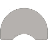 Wren Mobile 48''W x 72''L Kidney Grey HP Laminate Activity Table - Standard Height Adjustable Legs