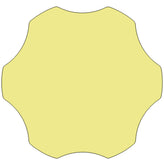 Wren Mobile 60'' Flower Yellow Thermal Laminate Activity Table - Height Adjustable Short Legs