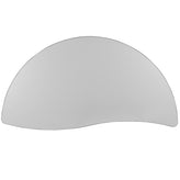 Wren 60" Half Circle Wave Flexible Collaborative Grey Thermal Laminate Activity Table - Standard Height Adjustable Legs