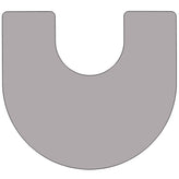 Wren 60''W x 66''L Horseshoe Grey Thermal Laminate Activity Table - Height Adjustable Short Legs
